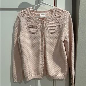 Hanna Andersson pink cardigan, size 6-7